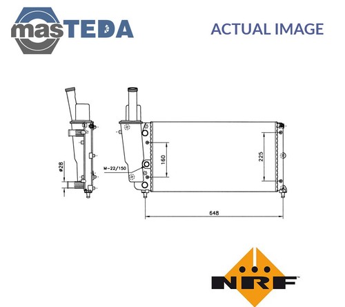 58072 engine cooling radiator - engine,
