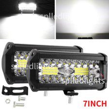 4''7inch 800W LED Work Light Bar Flood Spot Combo Fog Lamp Offroad Driving Truck