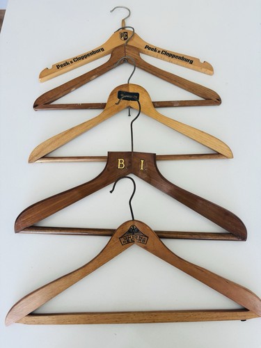 Set vintage wooden coat - wooden,