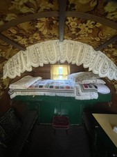 LACE VALANCE CURTAIN DRAPE FOR GYPSY CARAVAN BOW TOP WAGON HORSE DRAWN VARDO JU3