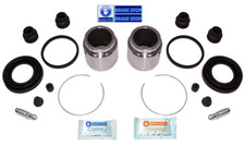 2x Rear Brake Caliper Repair Kits & Pistons For Nissan SKYLINE Coupe (V35) 2002>