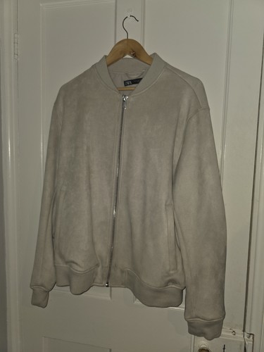Zara faux suede - faux, bomber