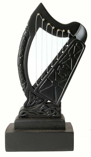 Irish turf bardic - turf, harp