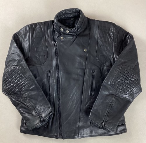 Vintage leather biker jacket - vintage,