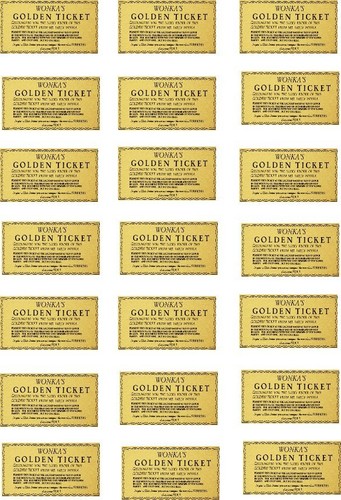 Willy wonka golden ticket - willy,