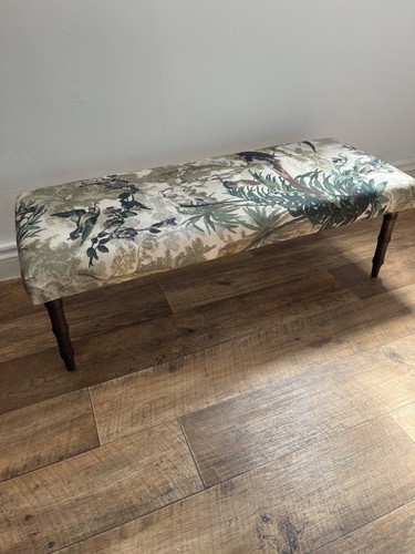 Handmade upholstered bench