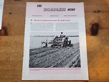 Roadless News May-June 1953 issue Fordson Major half-track tractor brochure