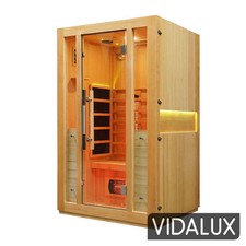 Vidalux Premier 2 Person Full Spectrum Infrared Sauna With Complete Heat