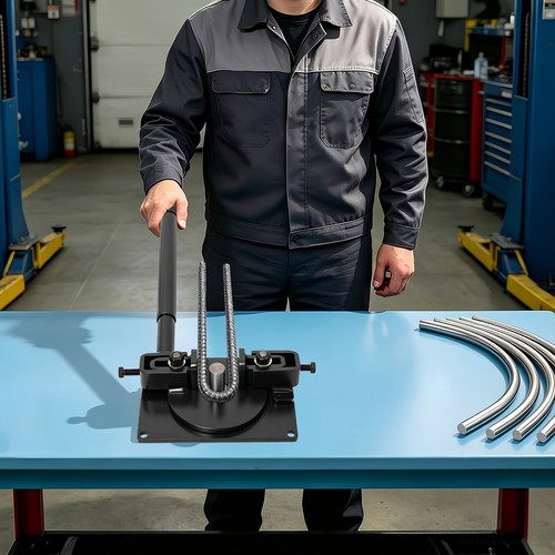 Manual rebar bender metal rod - manual, bender,metal