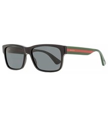 Gucci GG0003SN 006 Polarized Sunglasses Red/Green/Black 52mm Lens Made in Italy