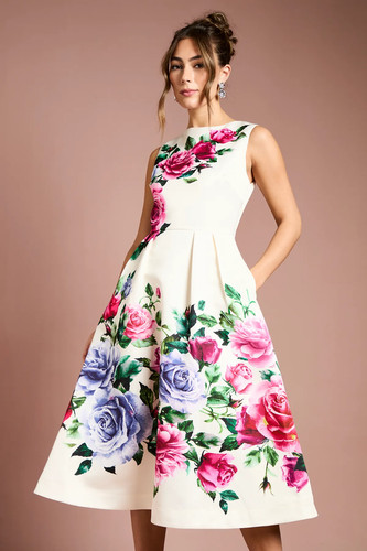 Coast ivory full skirted - full, dress