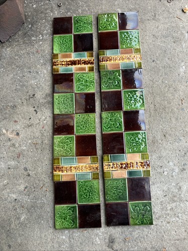 Victorian fireplace tiles - victorian,