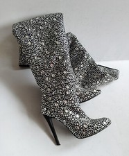 Kandee Rhinestone Crystal Over The Knee Sparkling Boots, EU 38 / UK 5 (last one)