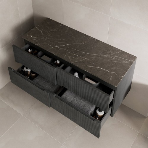 1200 grey marble vanity - 1200, unit
