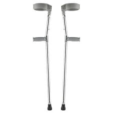 1Pair of Double Adjustable Adult Lift Elbow Crutches Lightweight Walking Aid