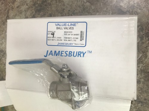 Jamesbury ball valve - valve, 3/4"