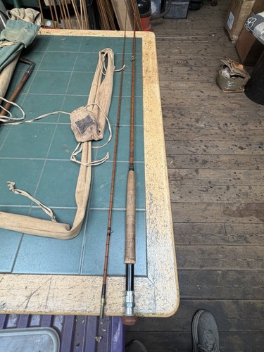Vintage hardy fly fishing - fly, rod