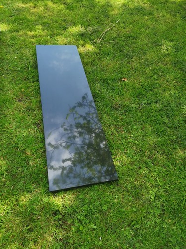 Granite black hearth 54inch l - black,