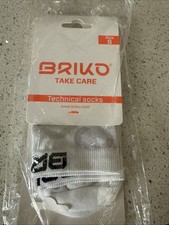 Briko Cycling Sock White 9cm