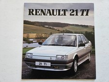 RENAULT 21 TI SALES BROCHURE