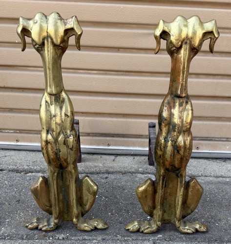 Pair art deco - , brass