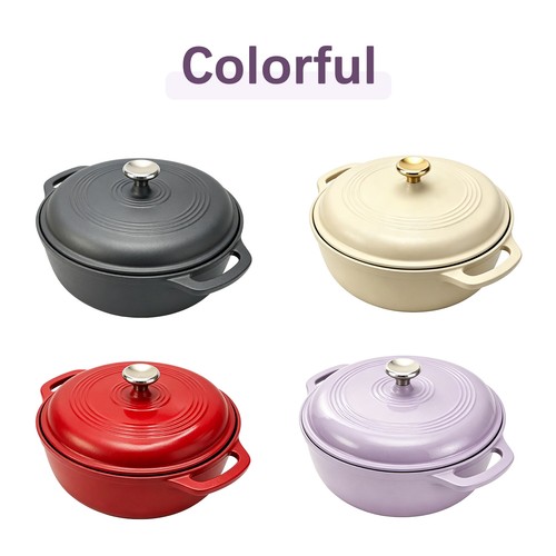 Cast iron casserole dish - dish, pot