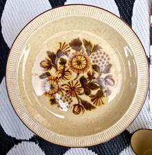 Vintage Poole Pottery ' Thistlewood Medium Plates  x6 ' Floral Kitsch 20cm ***