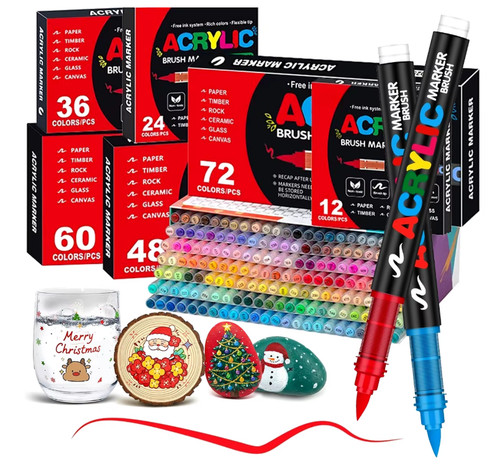 Acrylic brush marker - marker, 72