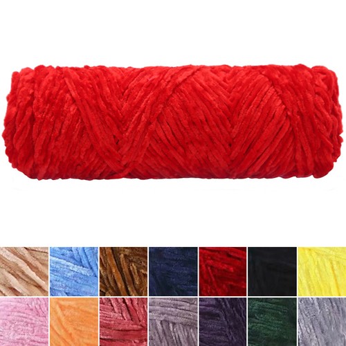 100g shiny chunky chenille - chunky,