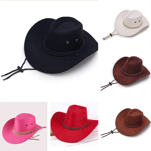 Cowboy hat unisex faux - hat, leather