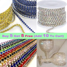 1m Crystal Rhinestone Chain
