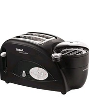 Tefal Toast n Bean, 2 Slice Toaster, Bean & Egg maker/ 1200 W/Black/TT552842