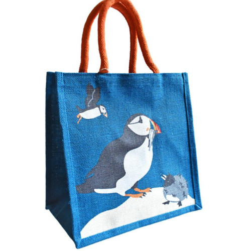 Jute shopping tote bag 30cm - jute,