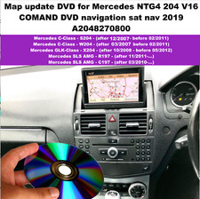 Map update for Mercedes NTG4 204 V16 COMAND DVD navigation sat nav 2019