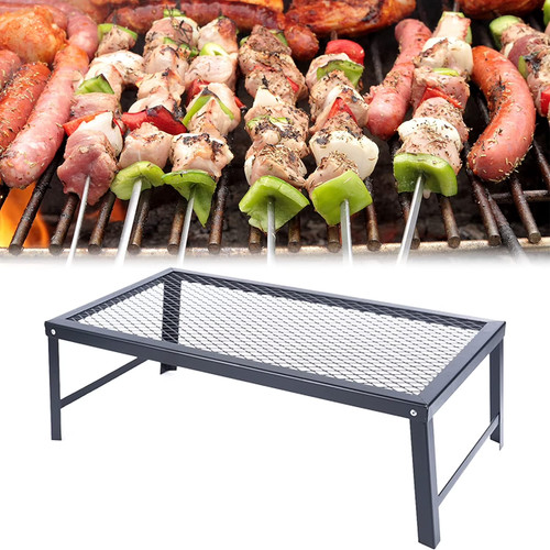 Foldable camping grill - camping, fire