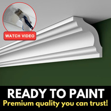 COVING CORNICE Wall Ceiling XPS HL80  Lightweight QUALITY 80mm x 80mm HOMEMERCE