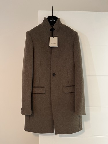 Allsaints green hargrove coat - green,
