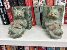 VINTAGE GREEN CERAMIC CATS