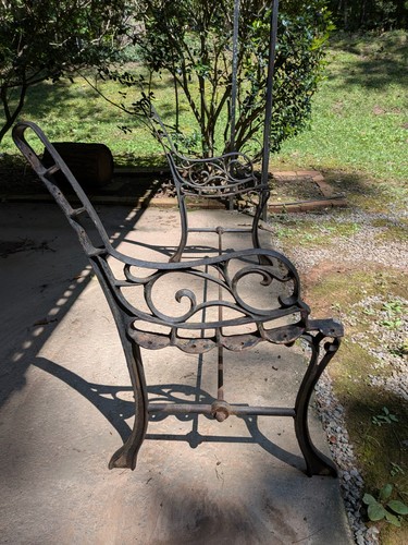 Vintage cast iron garden - cast, park