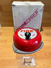 Firechief Rotary Fire Bell Emergency Alarm Hand Operated Safety Manual Spin