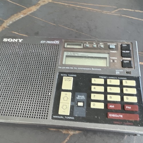 Sony icf 7600ds portable - sony, radio