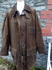 Barbour Brown Solway Zipper A98 Wax Jacket Heavyweight 8oz cotton C42 chest