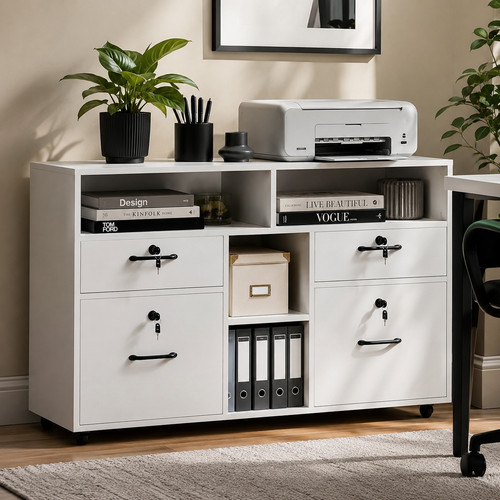 Filing cabinet printer stand - filing, 4