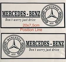 Mercedes 2 x Car Decal Sticker