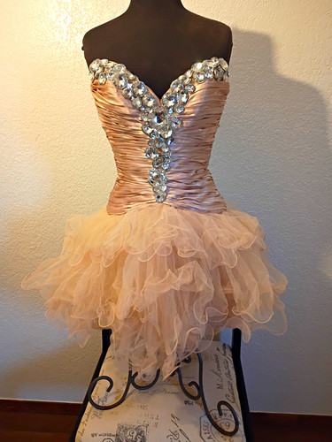 Sherri hill blush strapless - sherri,