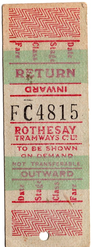 Bus tram ticket - /, narrow