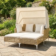 PE Rattan Wicker Double