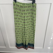 Women’s Zara palazzo Pants-Large-Multicolored-Engineered Pattern-lightweight 