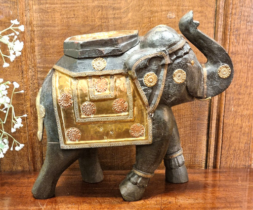Large indian carved - indian, 10.25"