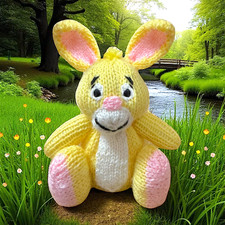 KNITTING PATTERN - Rabbit inspired choc orange cover / 15cms Winnie the Pooh toy